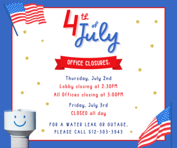 4th of July Holiday Closure Hours thumbnail